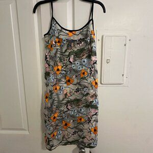 [NWT] Forever 21 Floral Pattern Sheer Dress